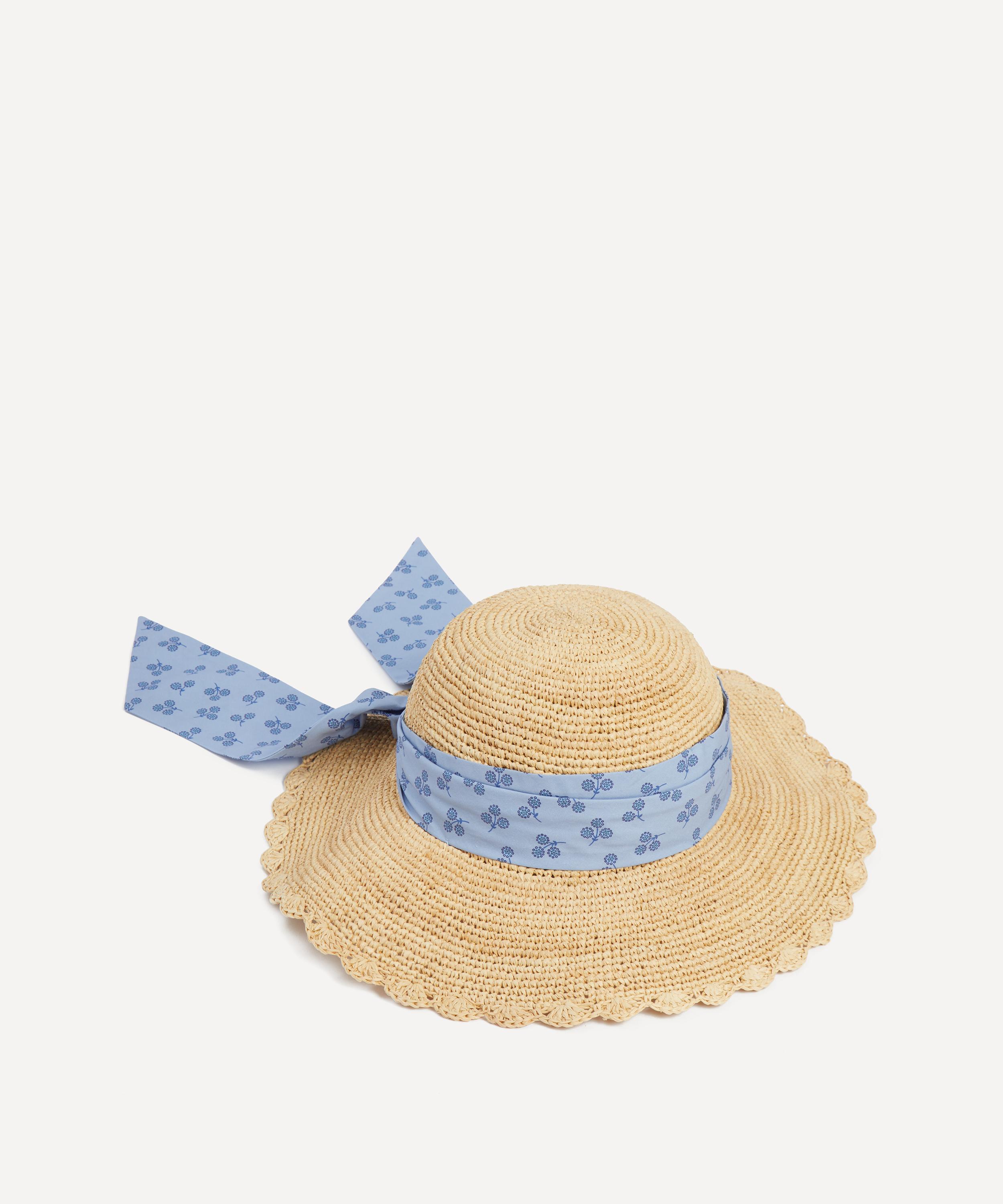 Maison N.H Paris - Milena Liberty Ribbon Raffia Hat image number 0