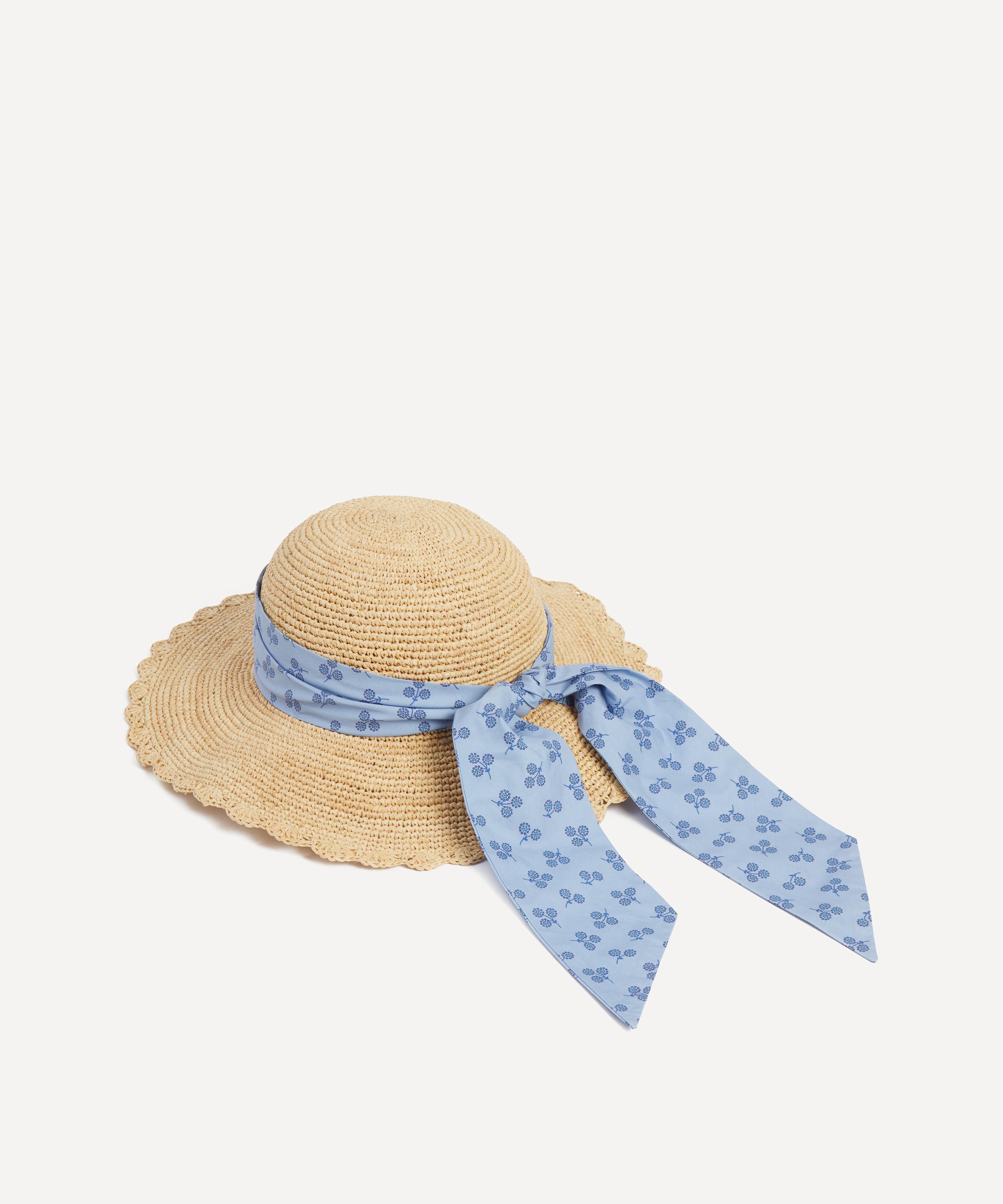 Maison N.H Paris - Milena Liberty Ribbon Raffia Hat image number 1