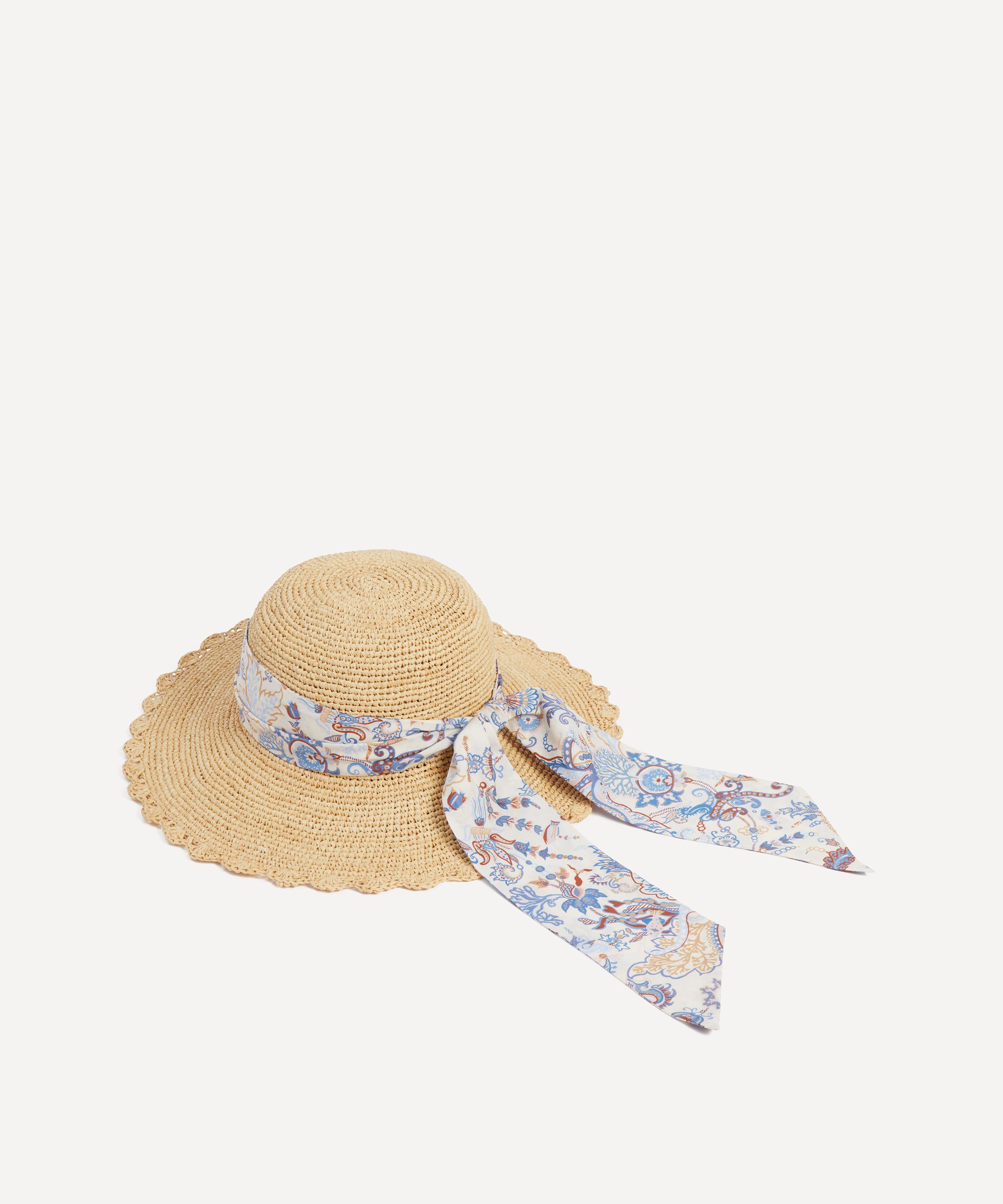 Maison N.H Paris - Milena Liberty Ribbon Raffia Hat image number 1