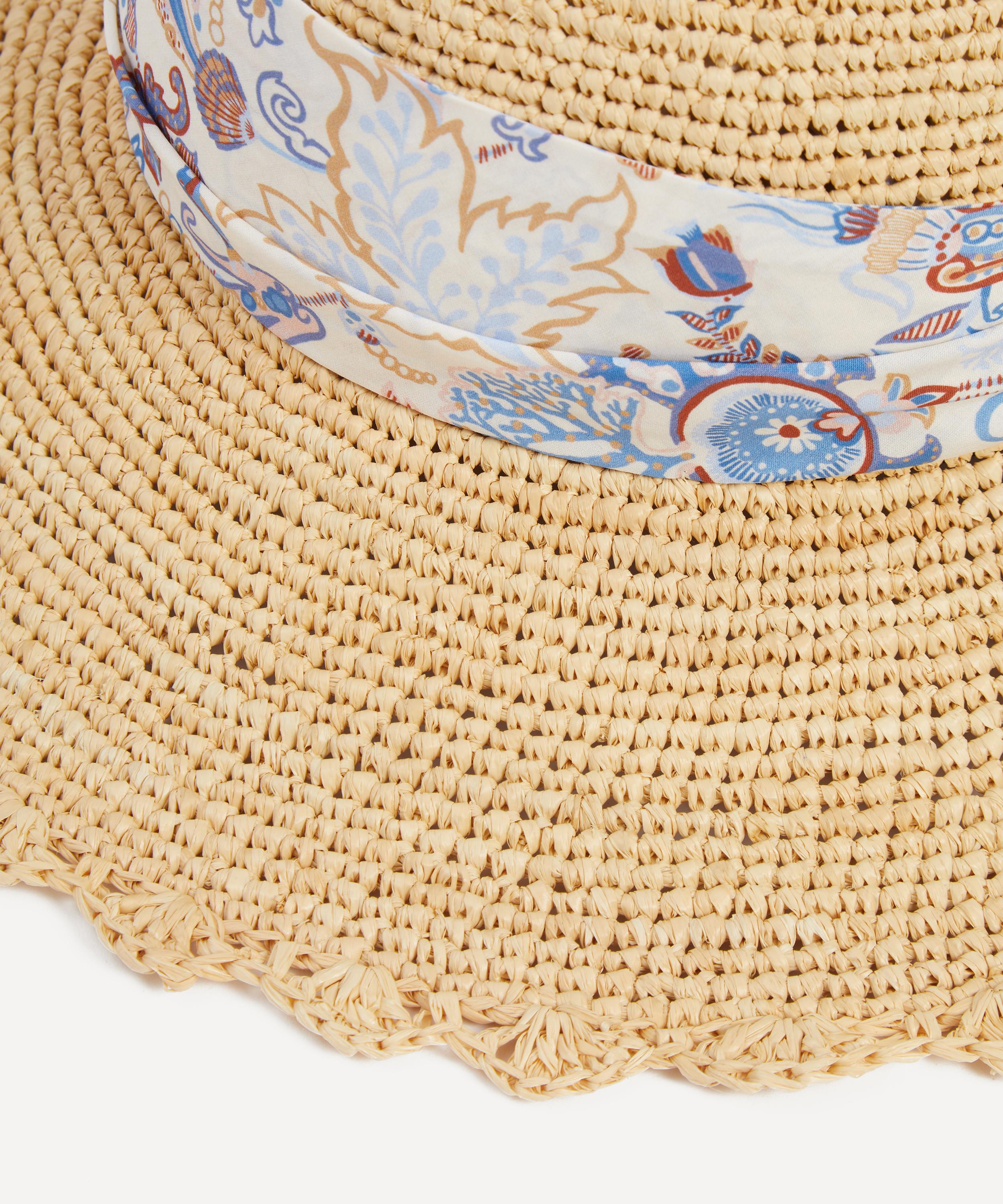 Maison N.H Paris - Milena Liberty Ribbon Raffia Hat image number 2