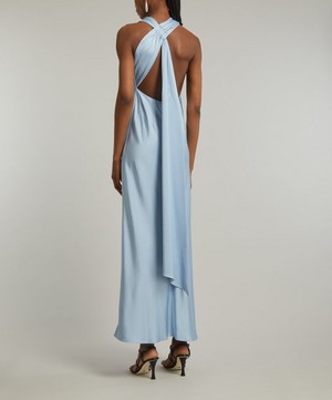 Significant Other - Annabel Satin Ice Blue Dress image number 3