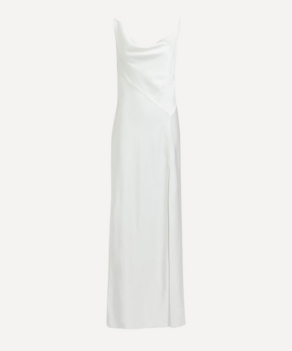 Significant Other - Annabel Bias Ivory Satin Dress image number null