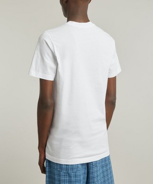 Marni - White Cotton Gingham Marni Logo T-Shirt image number 3