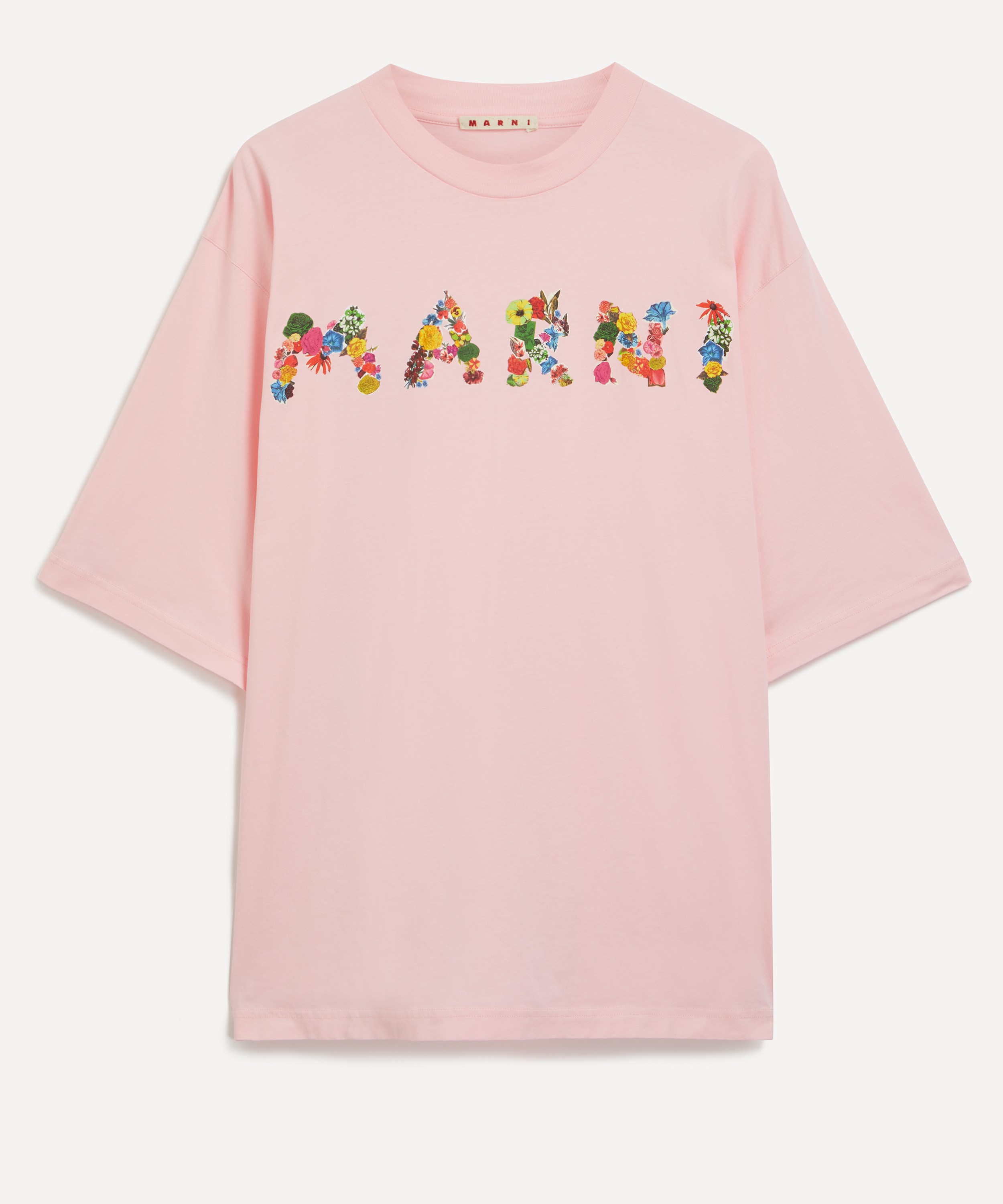 Marni - Pink Bouquet Marni Logo T-Shirt image number 0