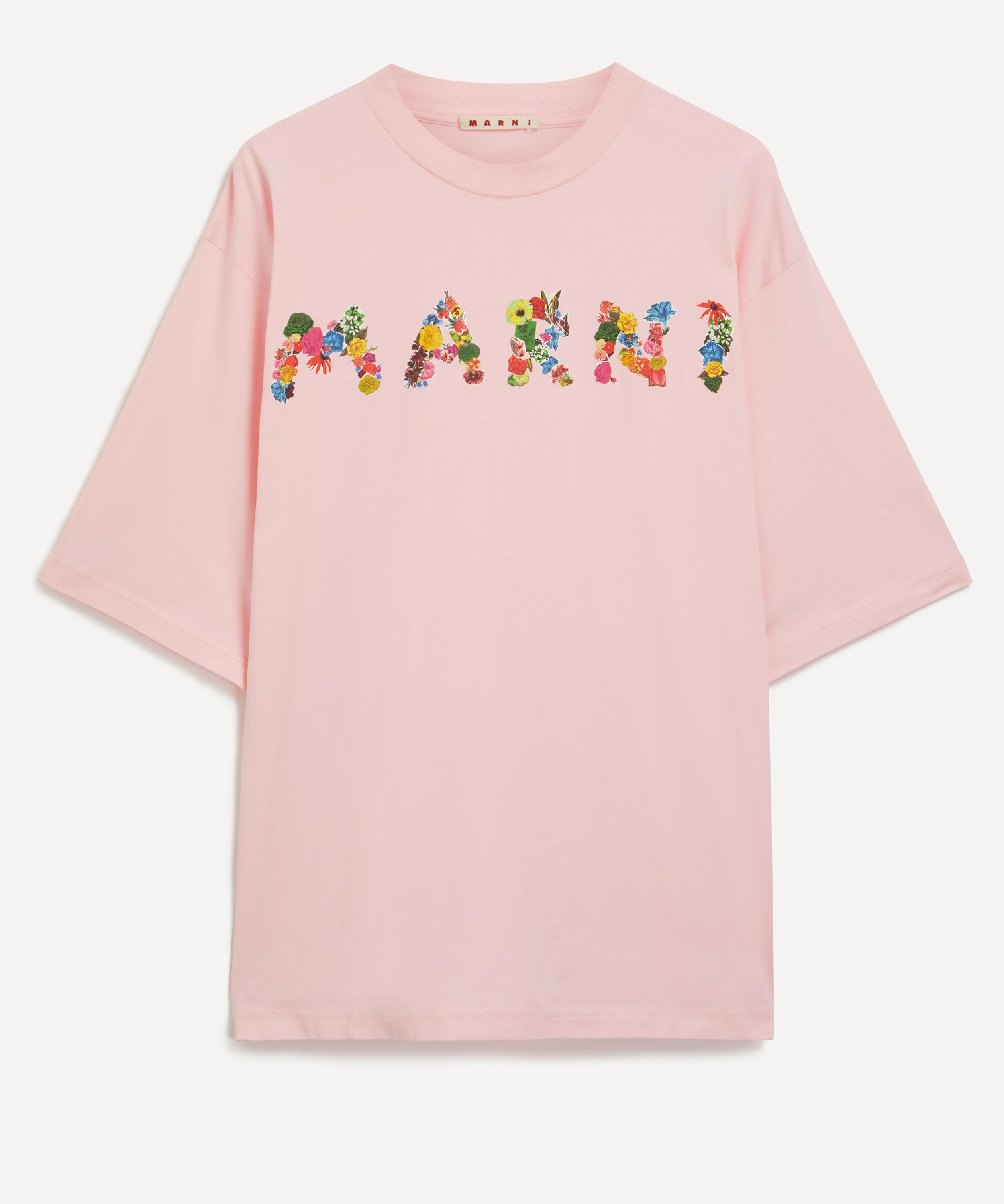 Marni - Pink Bouquet Marni Logo T-Shirt