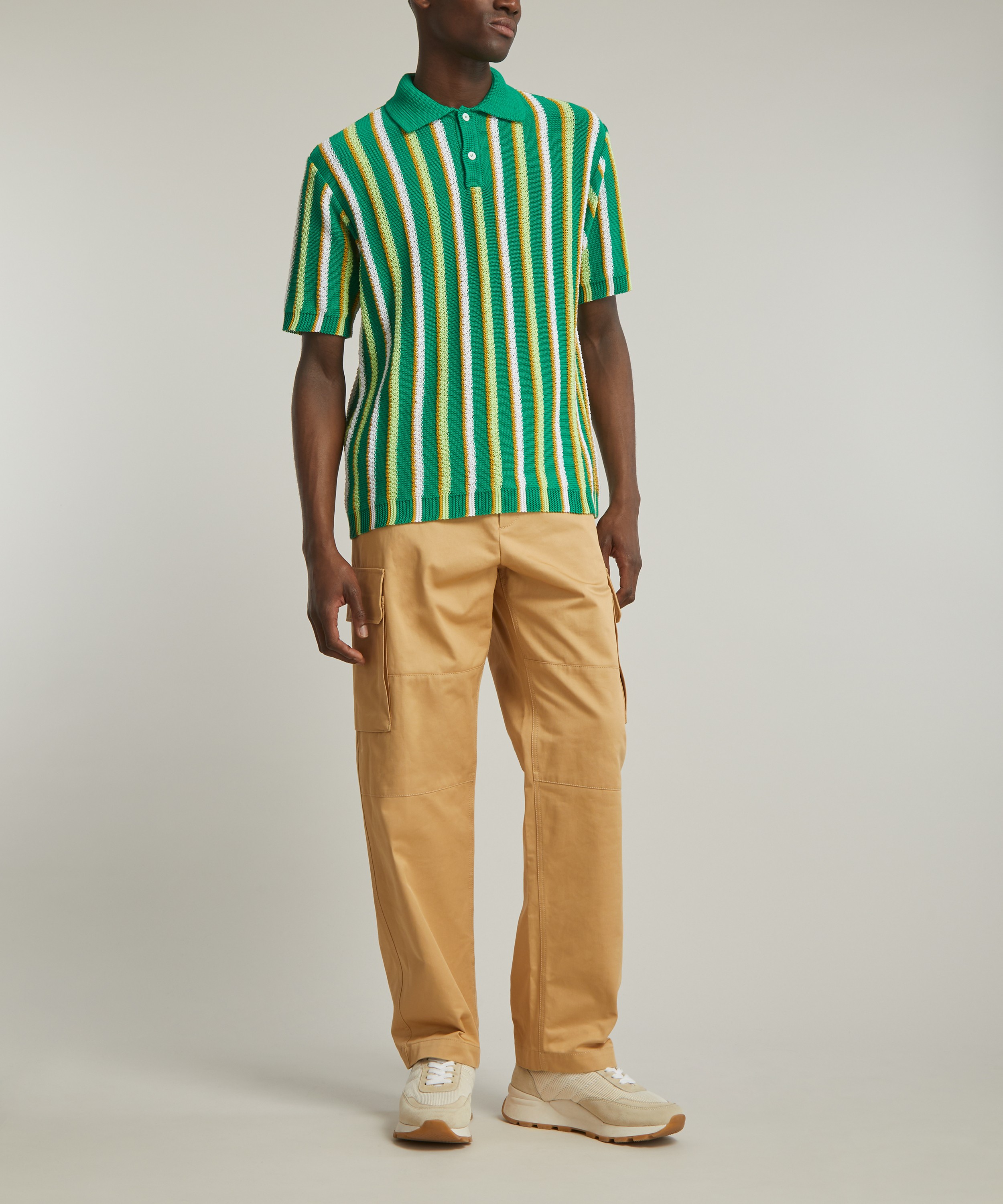 Marni - Striped Crochet Polo image number 1