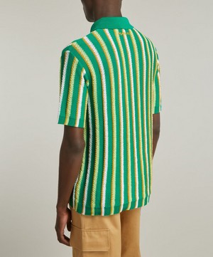 Marni - Striped Crochet Polo image number 3