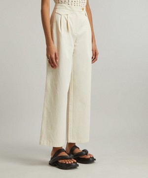Solid & Striped - Tori Cotton Twill Trousers image number 2