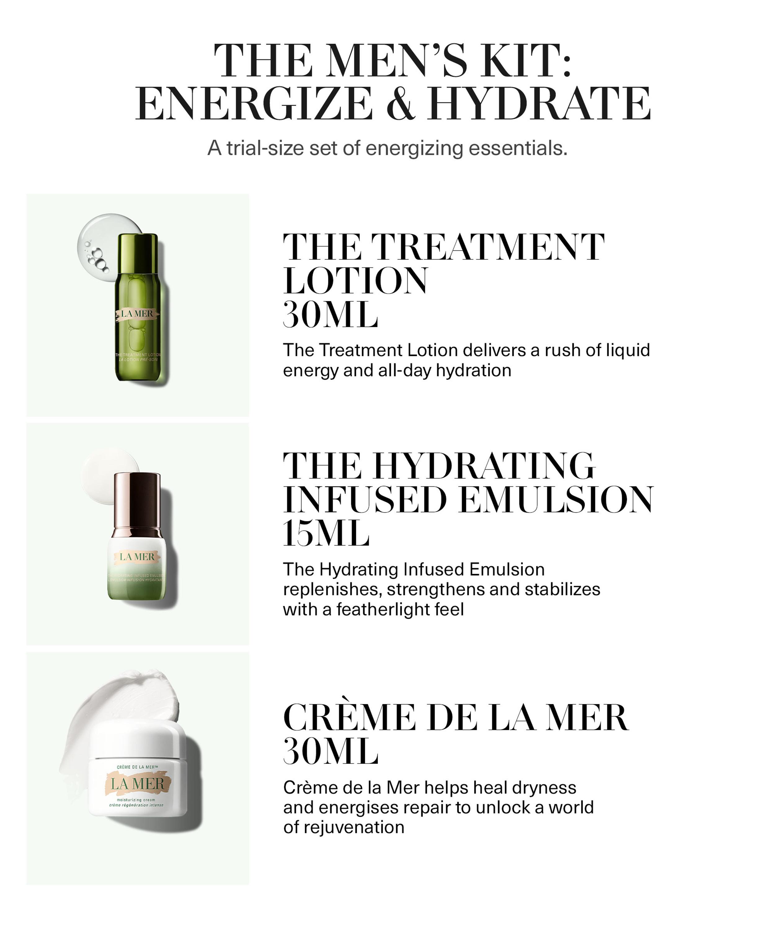 La Mer - The Men's Skincare Kit to Energise and Hydrate image number 1