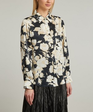 Liberty - Carline Bloom Silk-Satin Relaxed Shirt image number 2