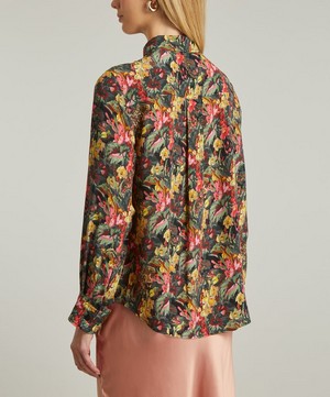 Liberty - Liberty Leopard Silk Crepe de Chine Relaxed Shirt image number 3