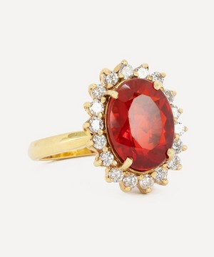 Kojis - 14ct Gold Large Fire Opal Cluster Ring image number 1