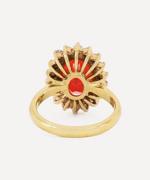 Kojis - 14ct Gold Large Fire Opal Cluster Ring image number 3