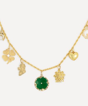 Kojis - 14ct Gold Vintage Irish Charm Necklace image number 0