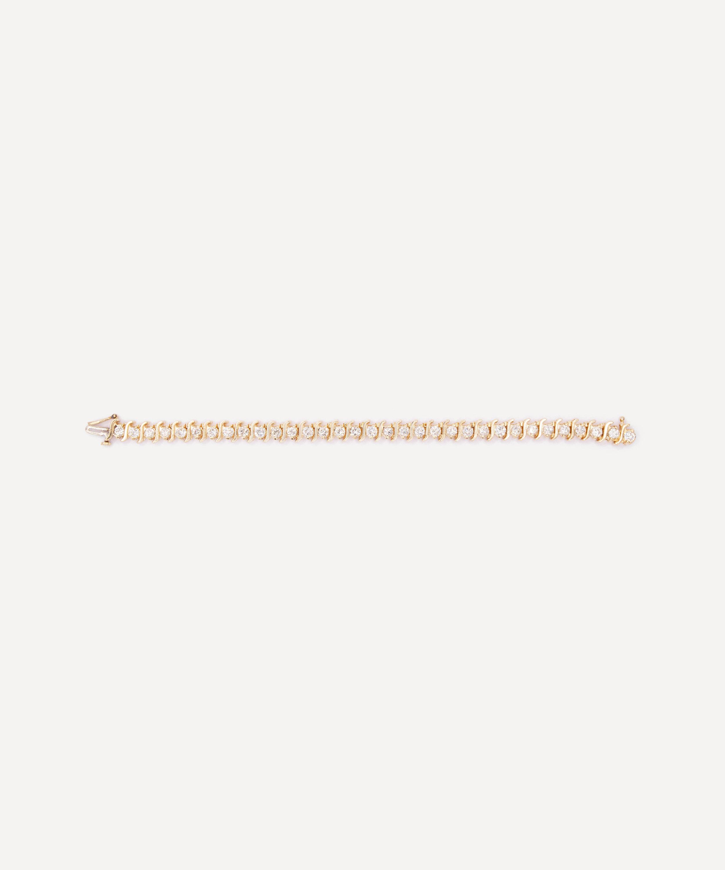 Kojis - 14ct Gold Vintage Diamond Line Bracelet image number 2