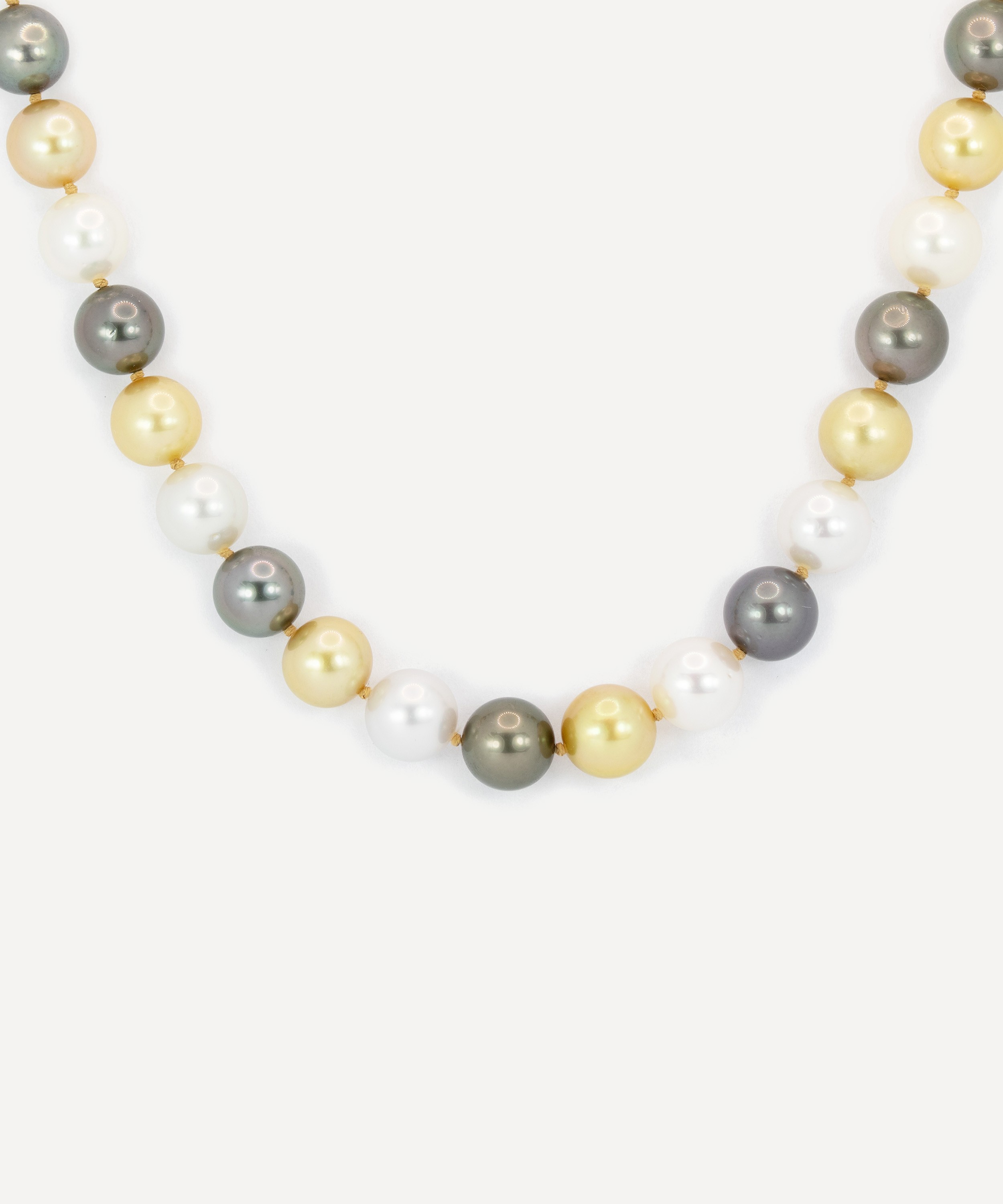 Kojis - 14ct Gold Tri-Colour South Sea Pearl Necklace image number 0