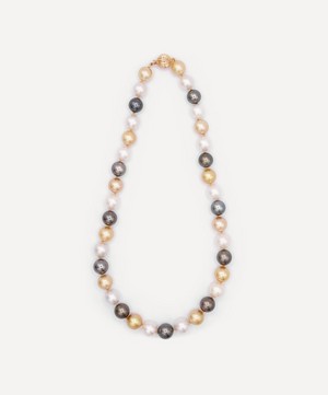 Kojis - 14ct Gold Tri-Colour South Sea Pearl Necklace image number 2