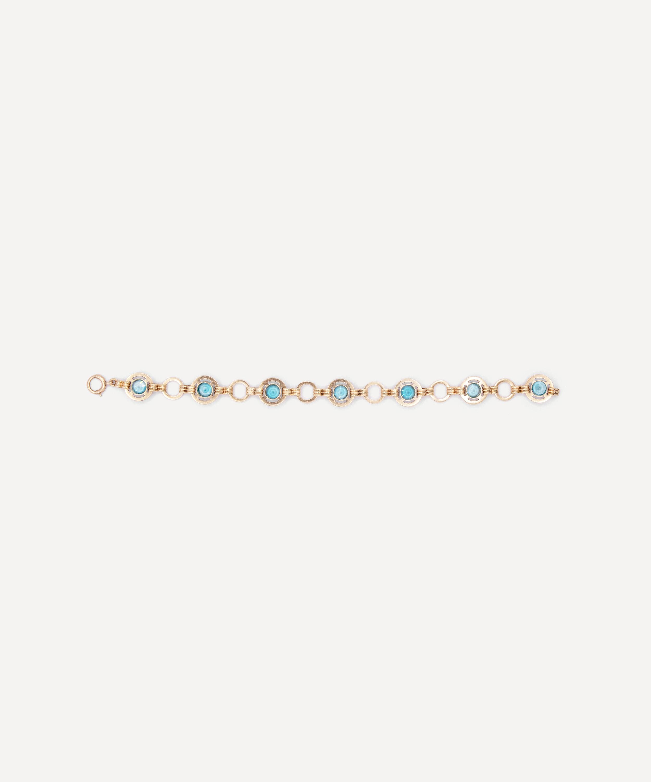 Kojis - 14ct Gold Vintage Zircon Bracelet image number 3