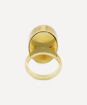 Kojis - 14ct Gold Vintage Fred Onyx and Diamond Plaque Ring image number 3