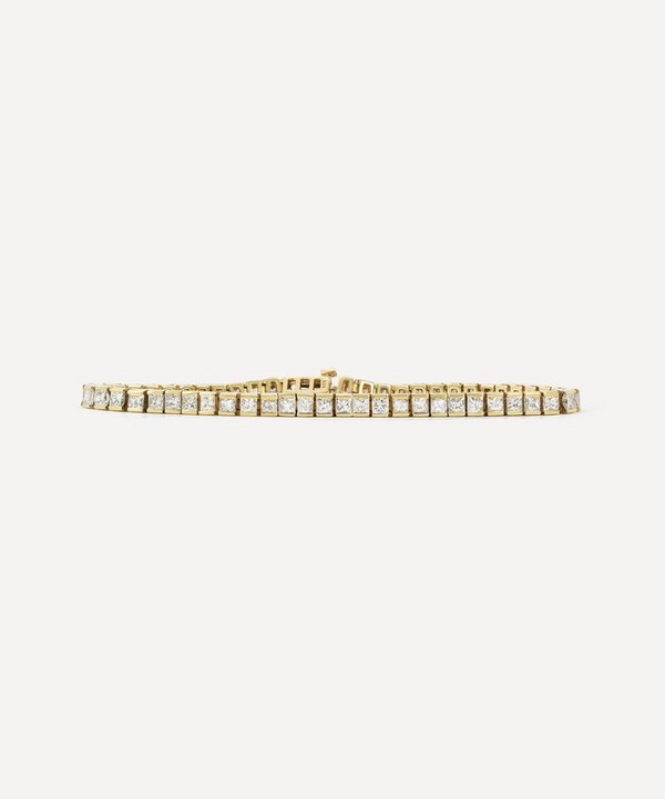 Kojis - 14ct Gold Princess Cut Diamond Bracelet image number null