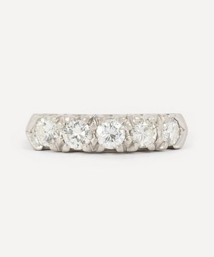 Kojis - Platinum Vintage Diamond Five Stone Ring image number 0