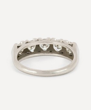 Kojis - Platinum Vintage Diamond Five Stone Ring image number 2