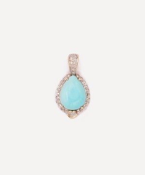 Kojis - 14ct Gold Le Vian Turquoise and Diamond Pendant Necklace image number 1