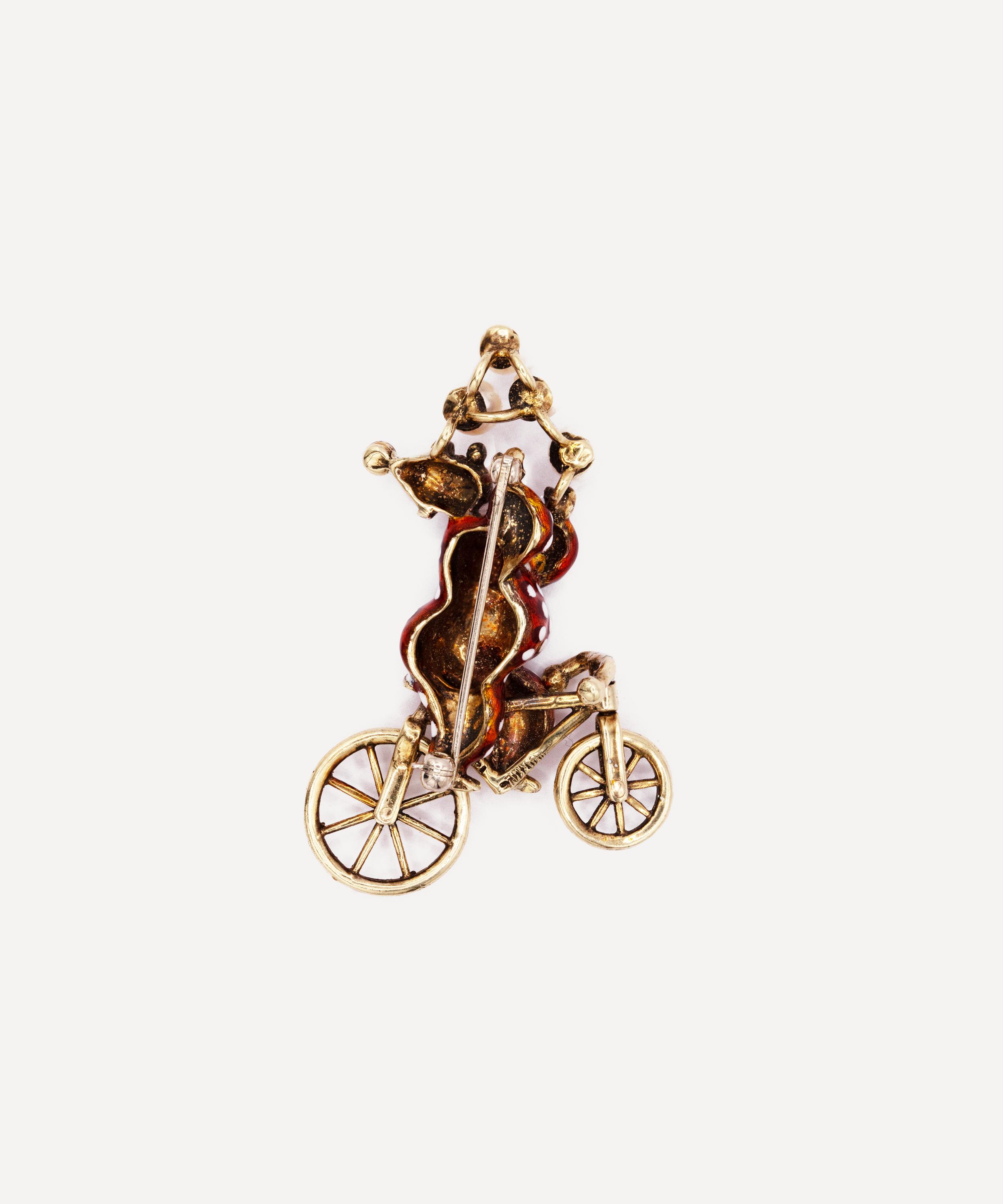 Kojis - 14ct Gold Vintage Juggling Clown Brooch image number 3