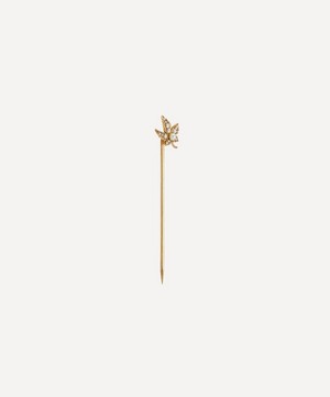 Kojis - 14ct Gold Antique Maple Leaf Pearl Pin image number 1