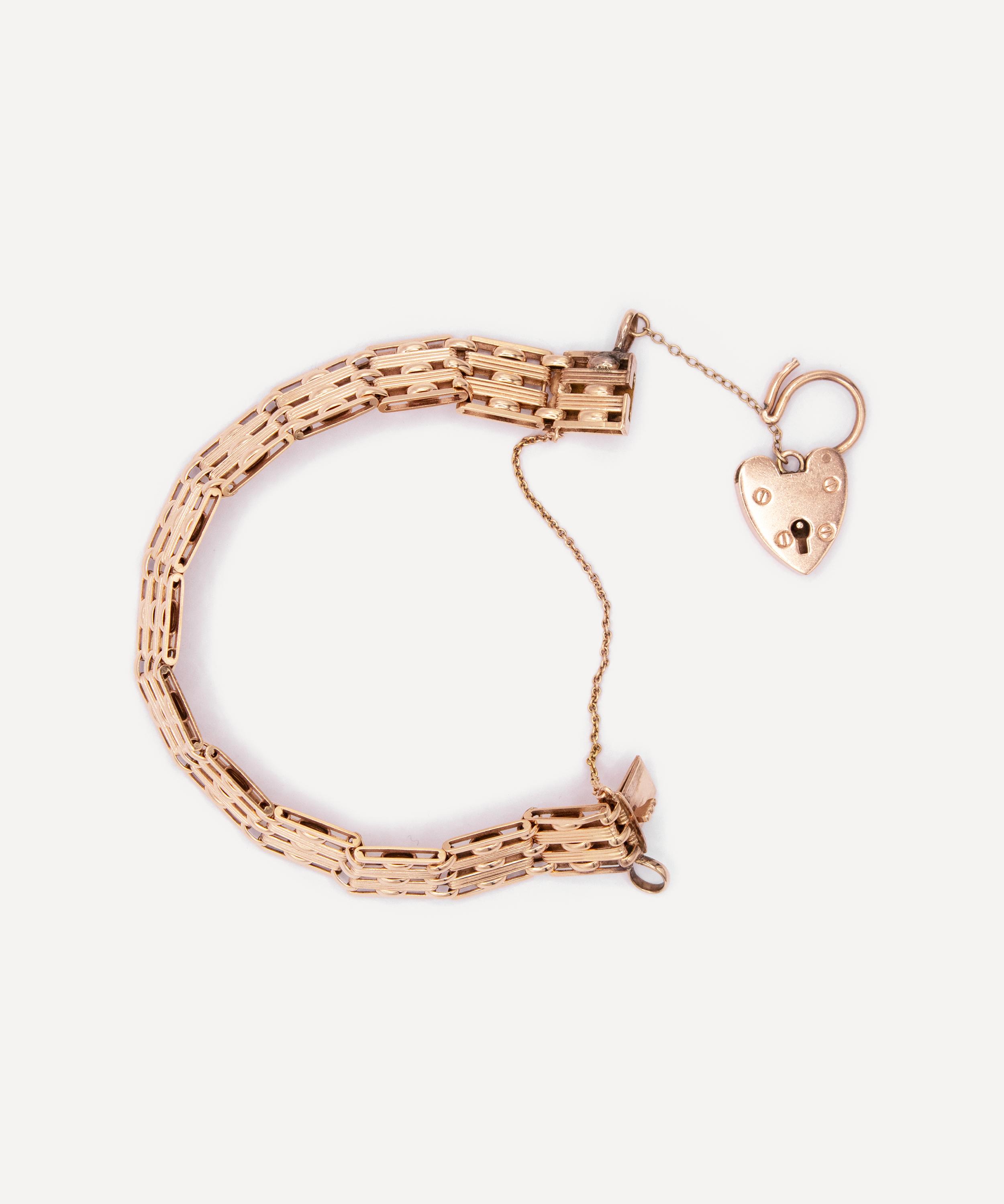 Kojis - 15ct Rose Gold Antique Gate Bracelet image number 2