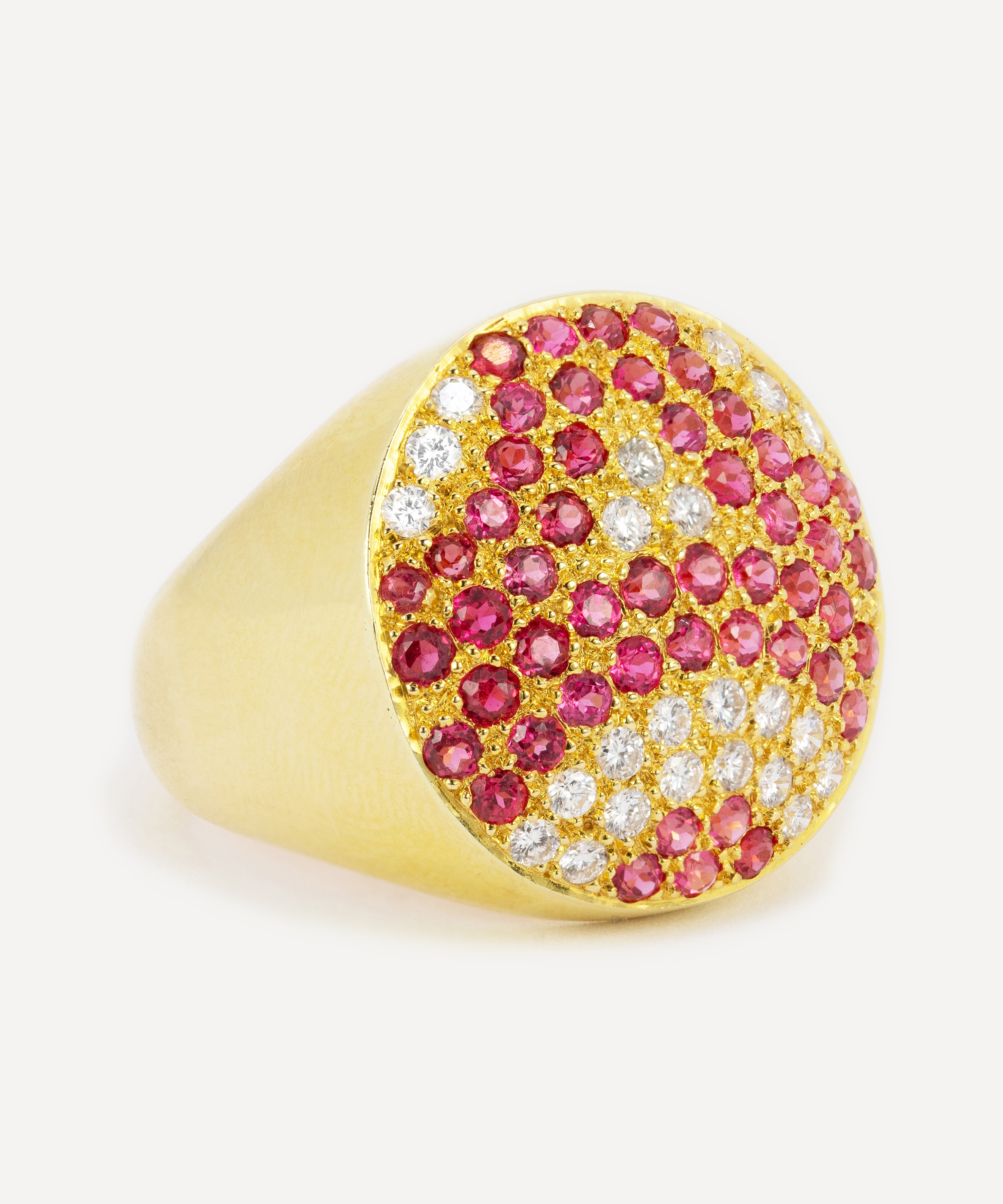 Kojis - 18ct Gold Pink Sapphire and Diamond Ring image number 1