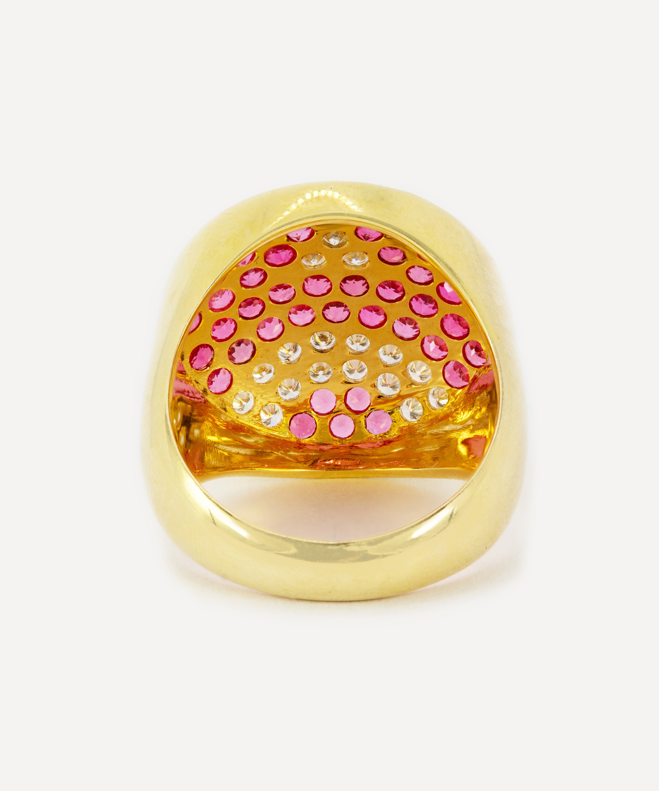 Kojis - 18ct Gold Pink Sapphire and Diamond Ring image number 2