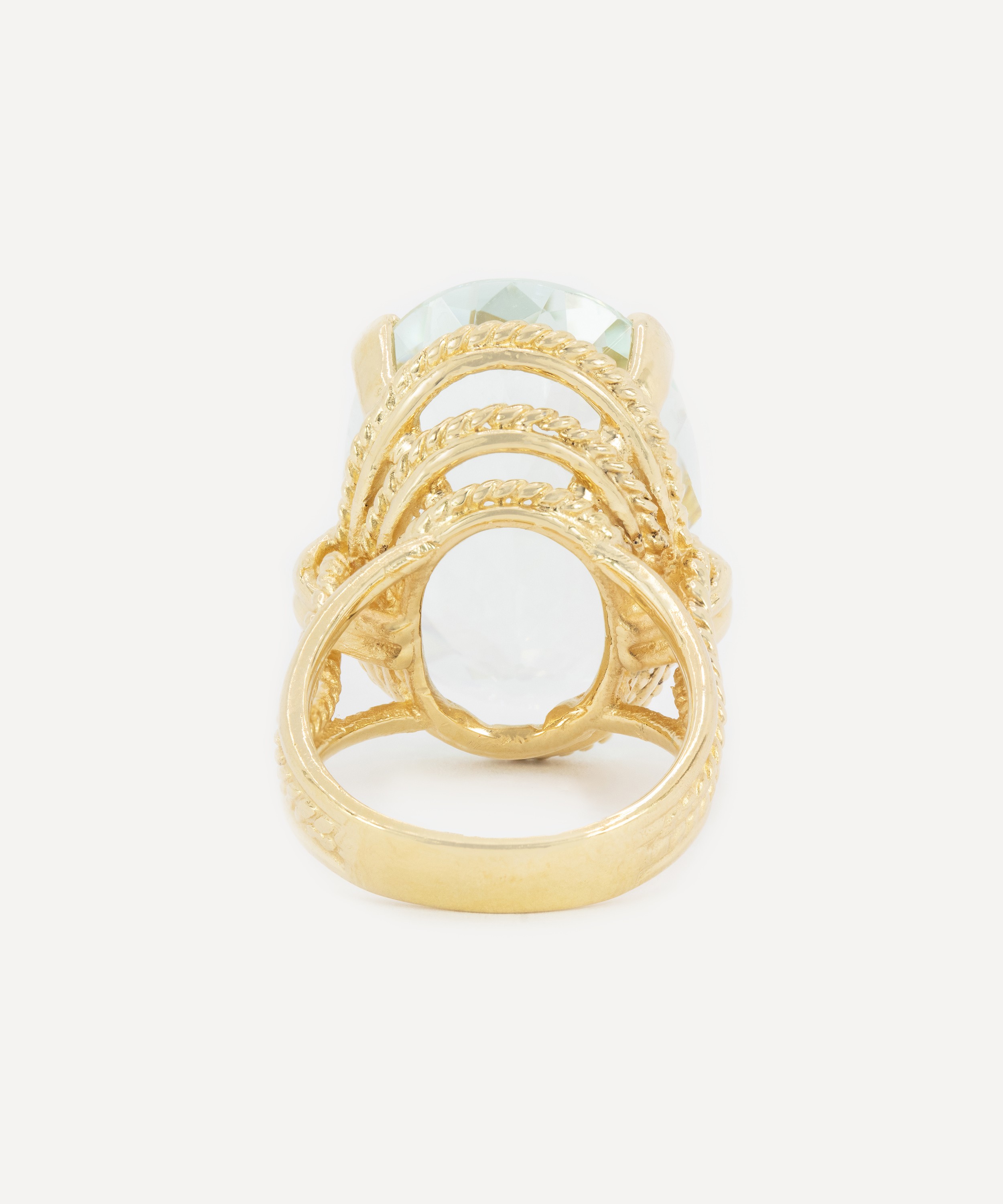 Kojis - 14ct Gold Aquamarine Cocktail Ring image number 2