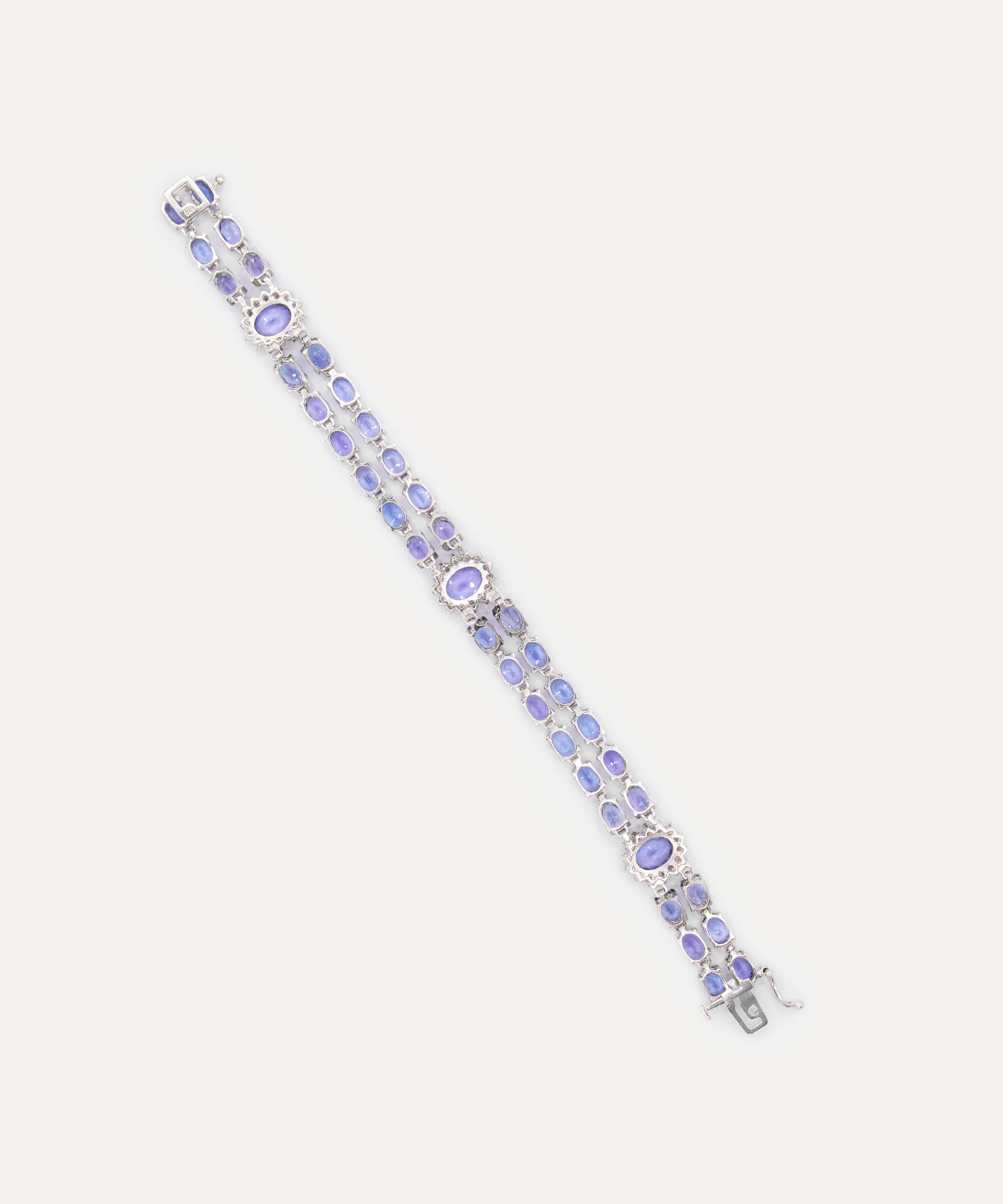 Kojis - 14ct White Gold Tanzanite and Diamond Bracelet image number 1