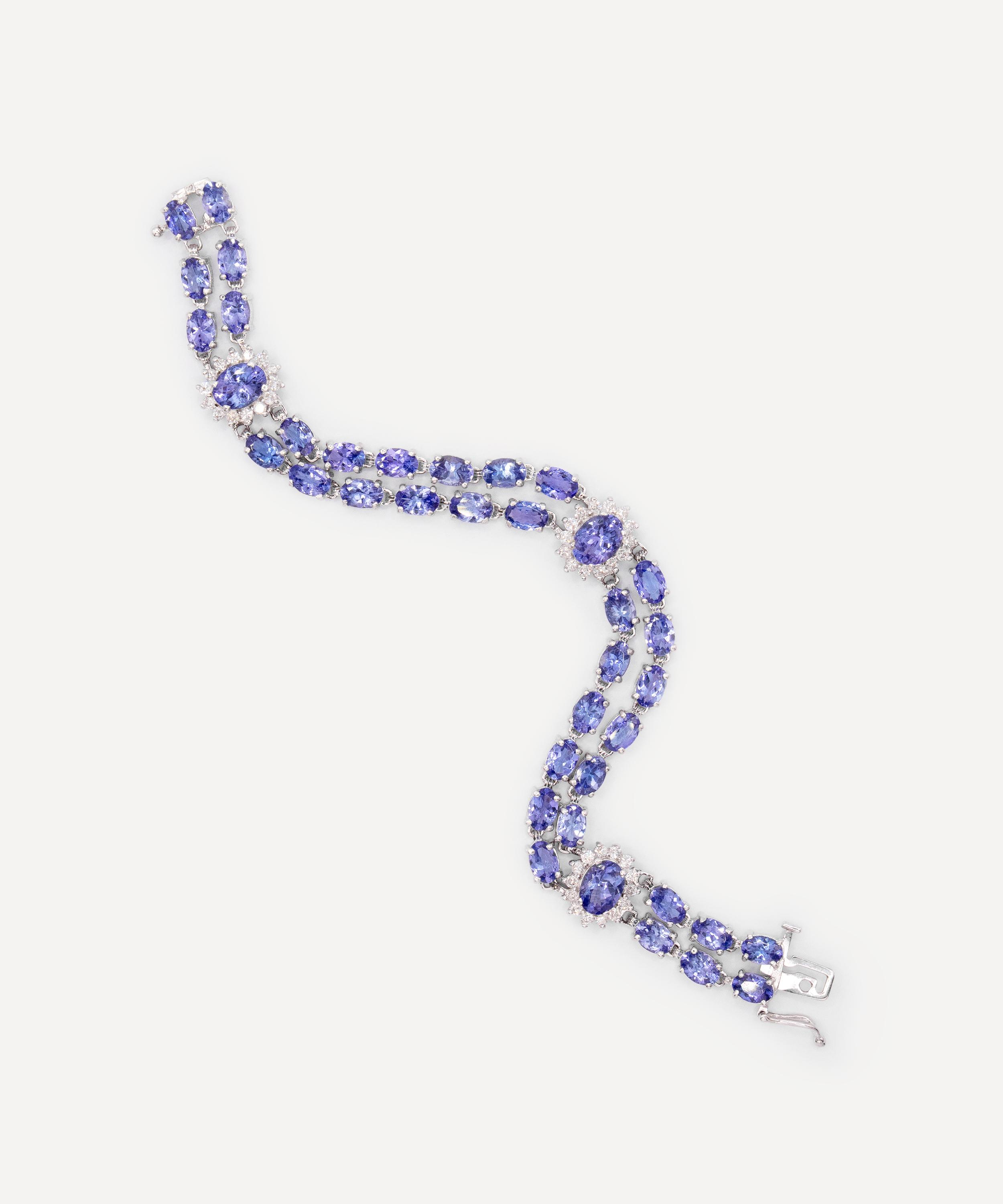 Kojis - 14ct White Gold Tanzanite and Diamond Bracelet image number 0