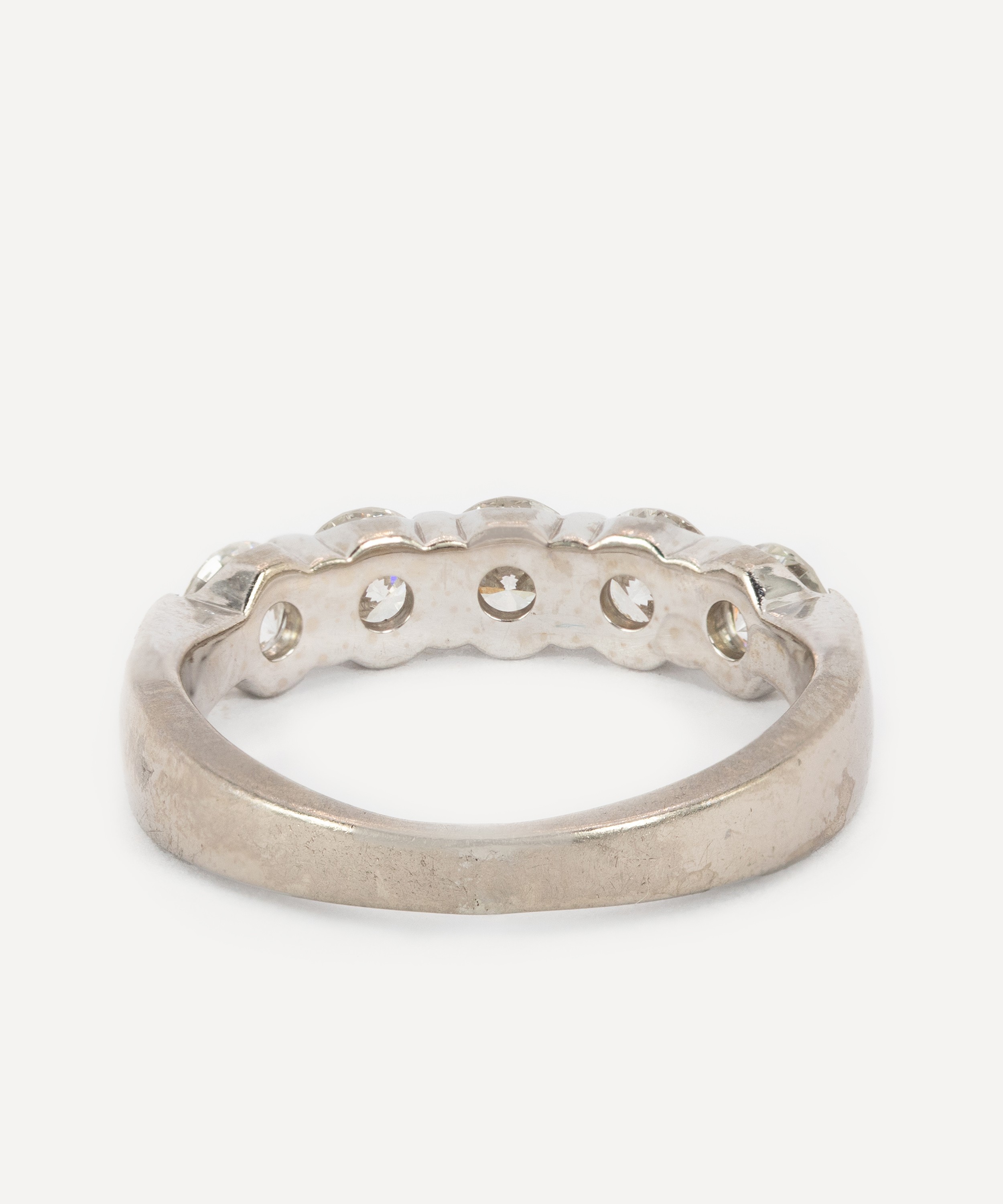 Kojis - 18ct White Gold Vintage Five Stone Diamond Ring image number 2