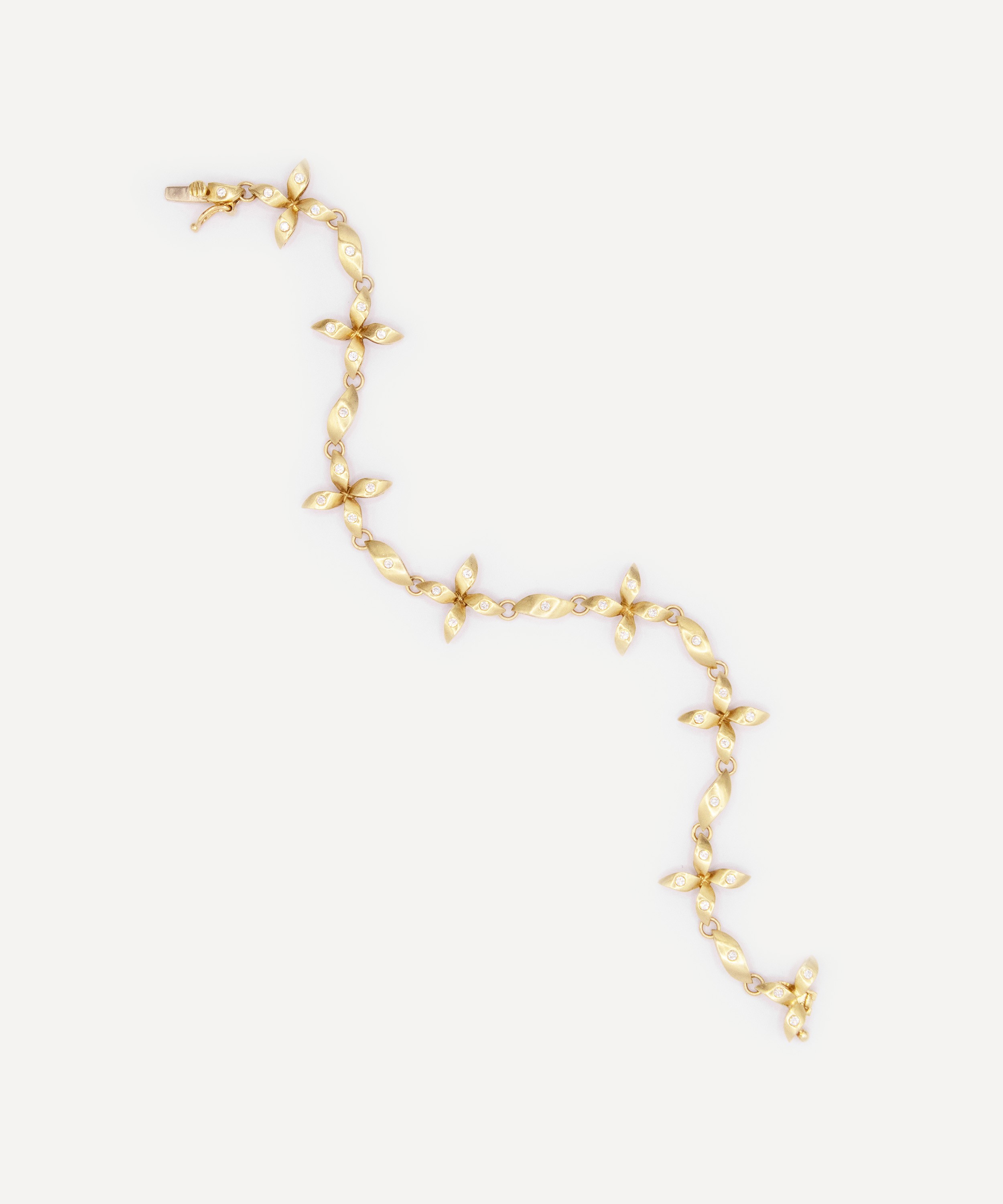 Kojis - 18ct Gold Vintage Diamond Bracelet image number 1