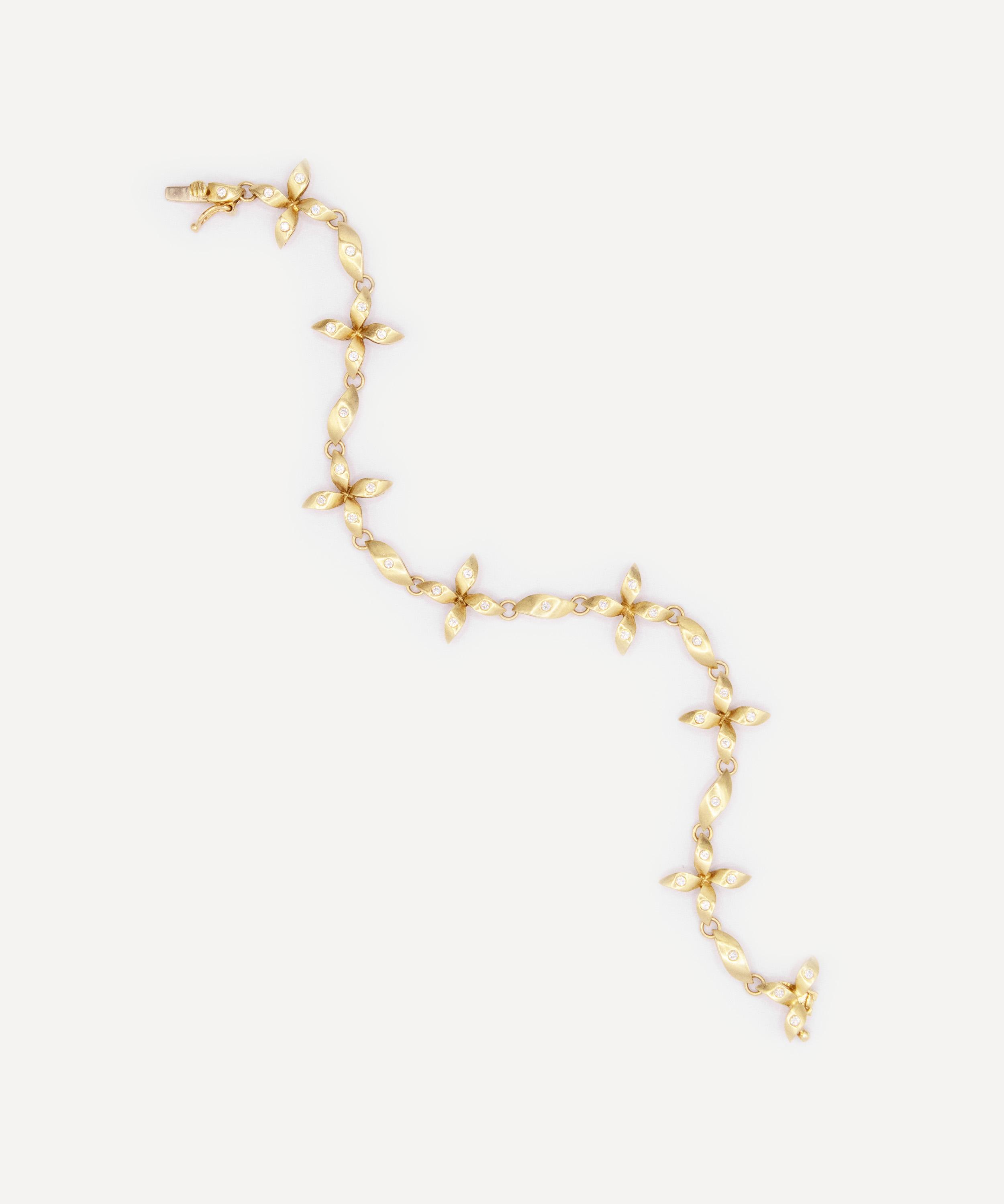 Kojis - 18ct Gold Vintage Diamond Bracelet image number 1