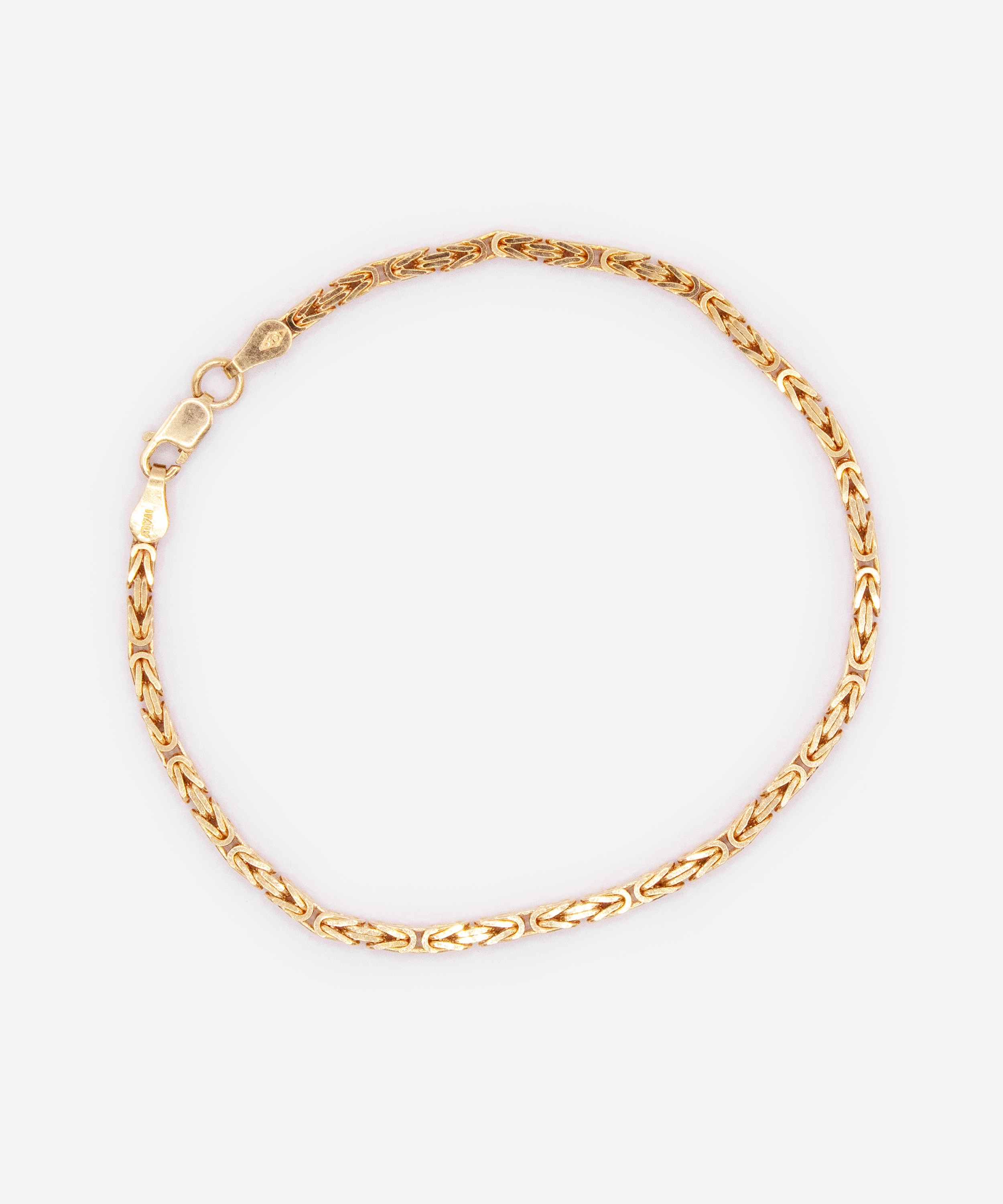 Kojis - 14ct Gold Link Box Chain Bracelet image number 1