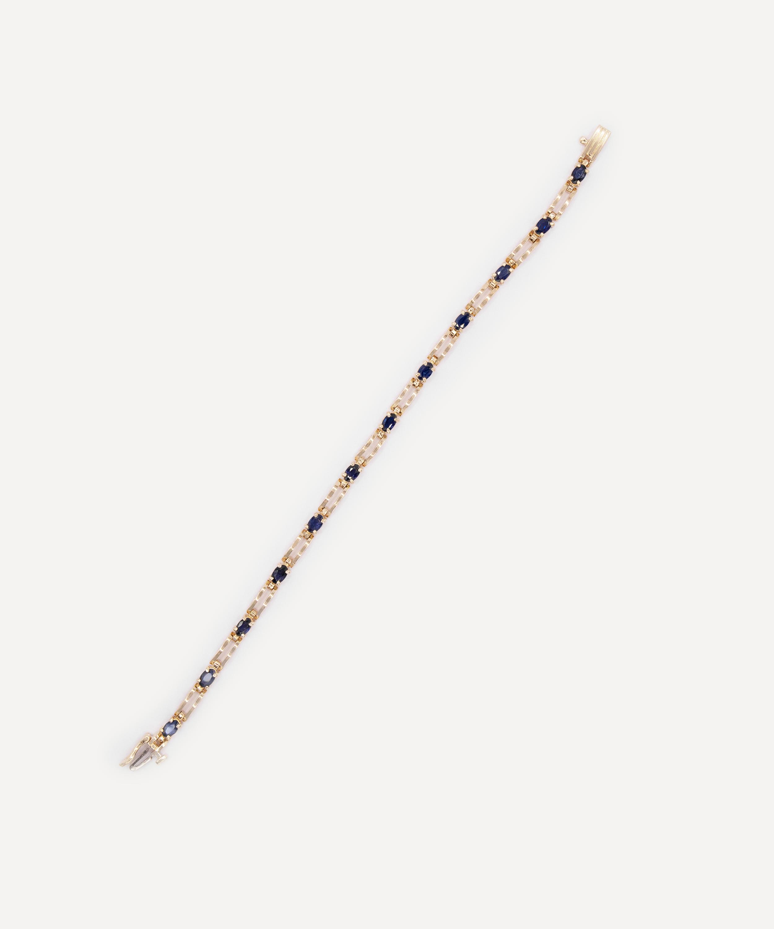 Kojis - 14ct Gold Vintage Sapphire Bracelet image number 0