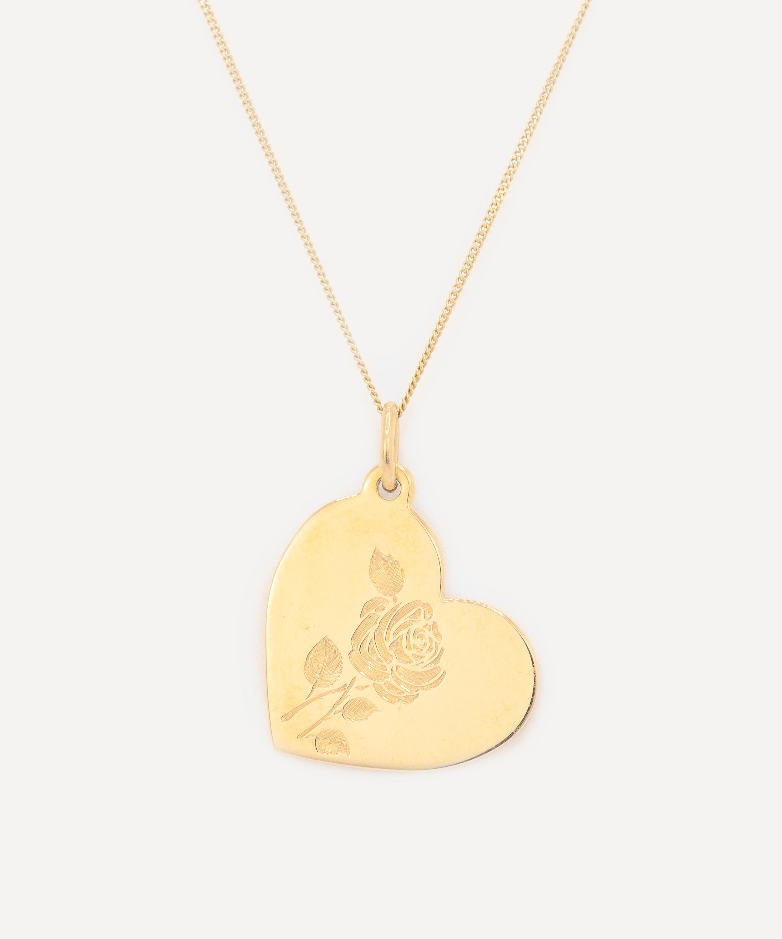 Kojis - 18ct Gold Vintage Tiffany Heart Charm image number 0