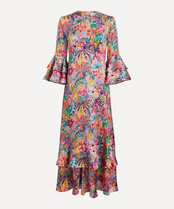 Liberty - Jungle Trip Silk-Satin Gala Dress 