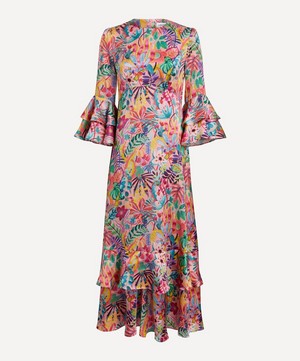 Liberty - Jungle Trip Silk-Satin Gala Dress  image number 0