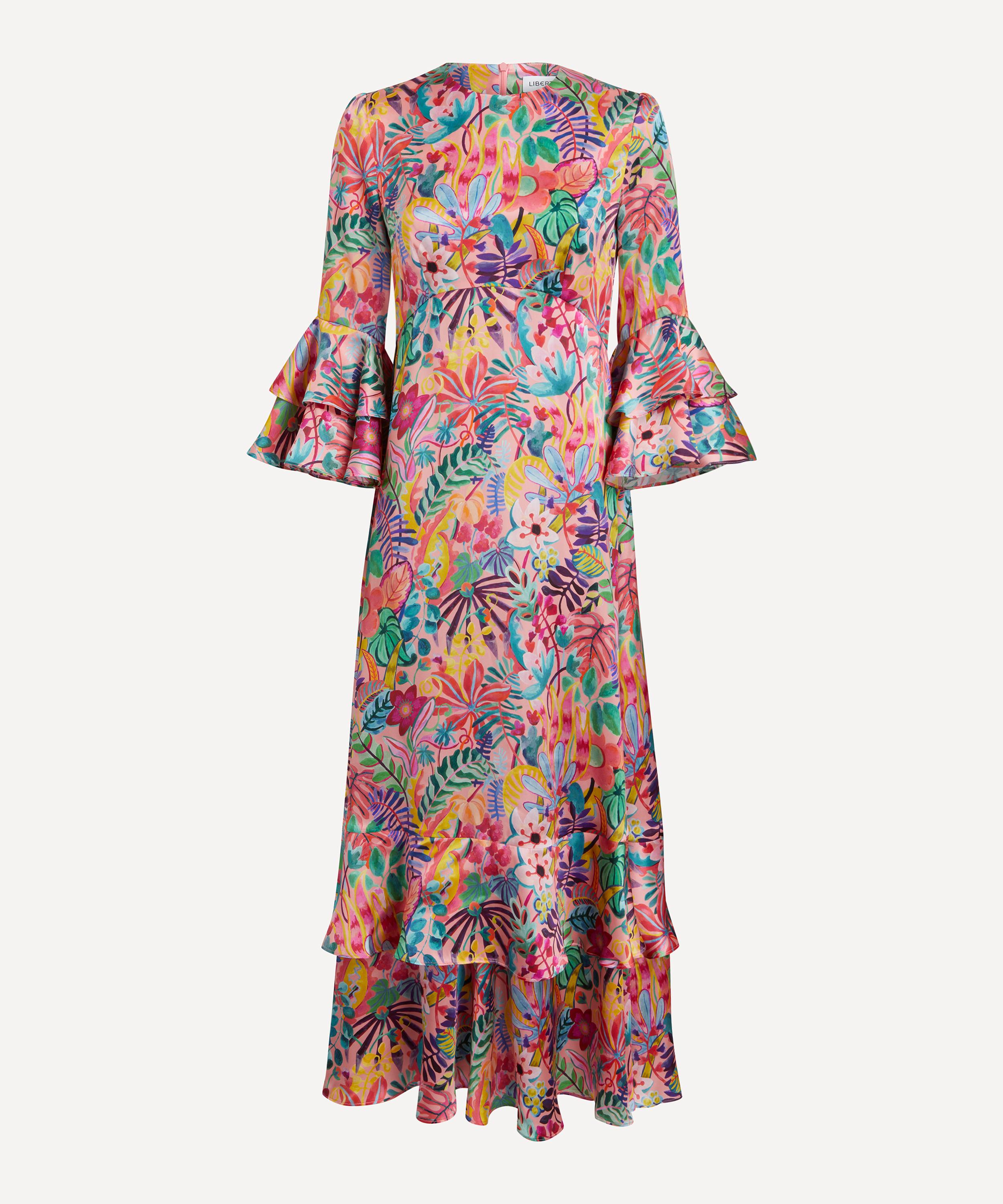 Liberty - Jungle Trip Silk-Satin Gala Dress  image number 0