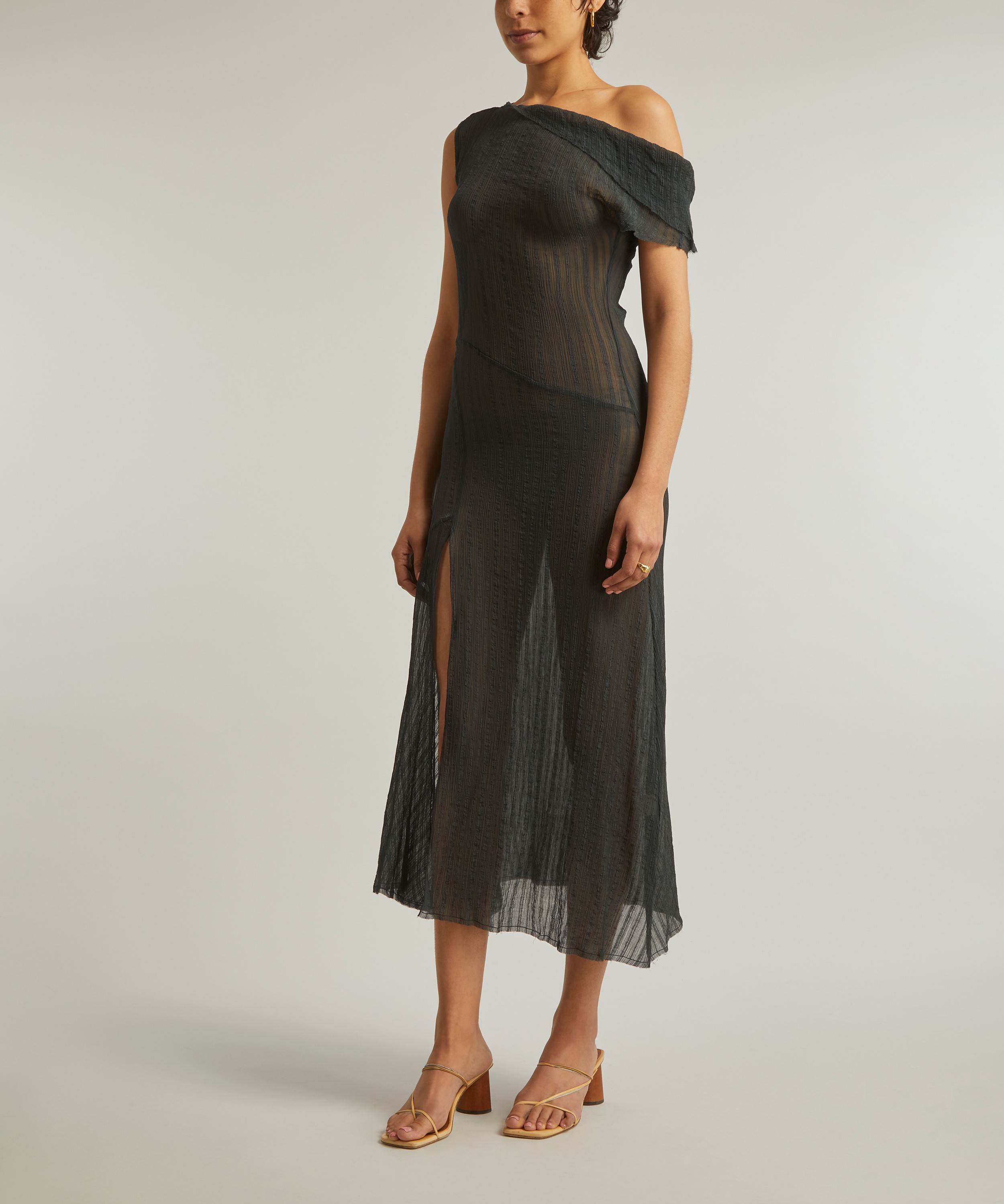 Paloma Wool - Alice Sheer Asymmetric Dress image number 2