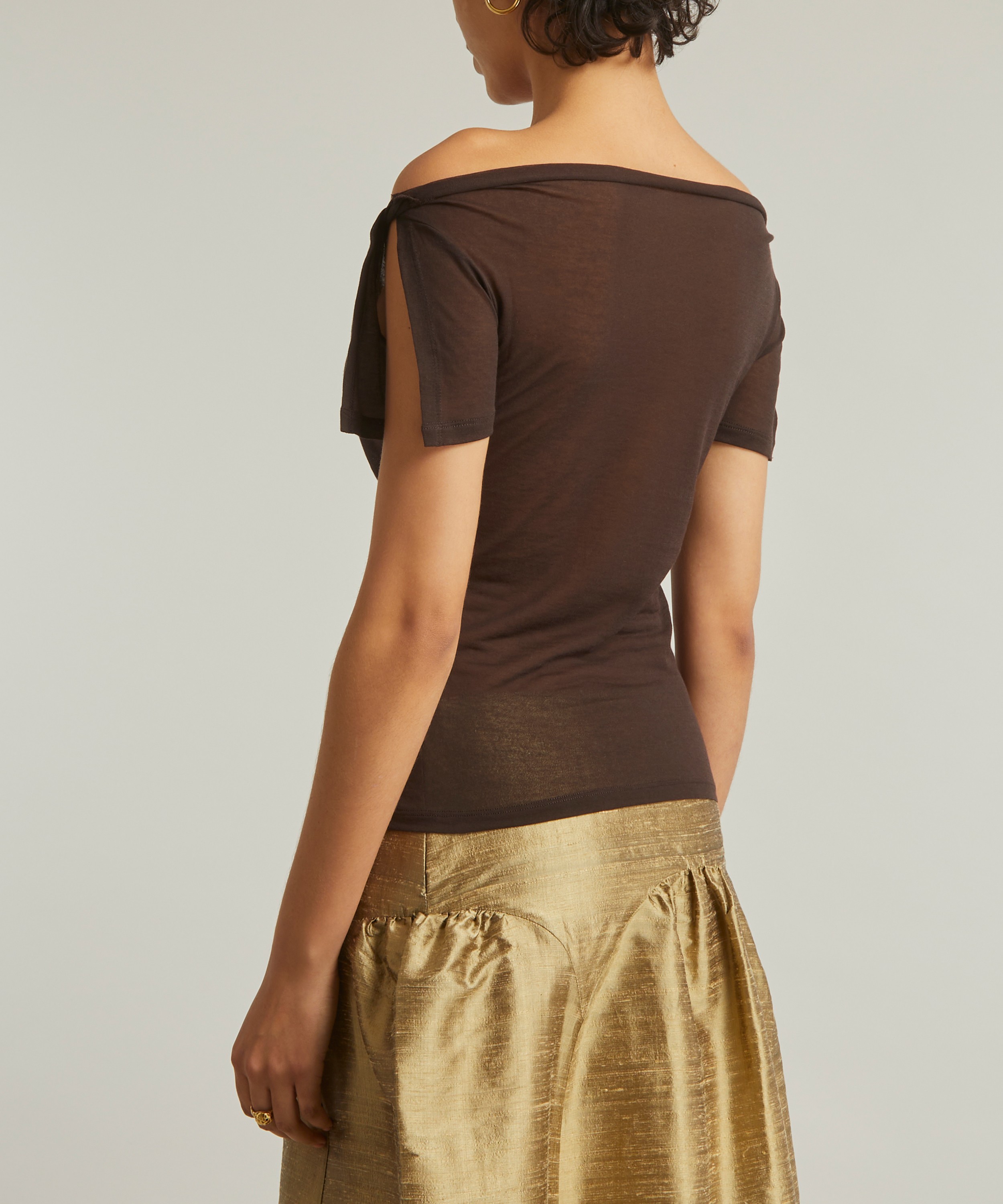 Paloma Wool - Brusi Sheer Short-Sleeve Top image number 3