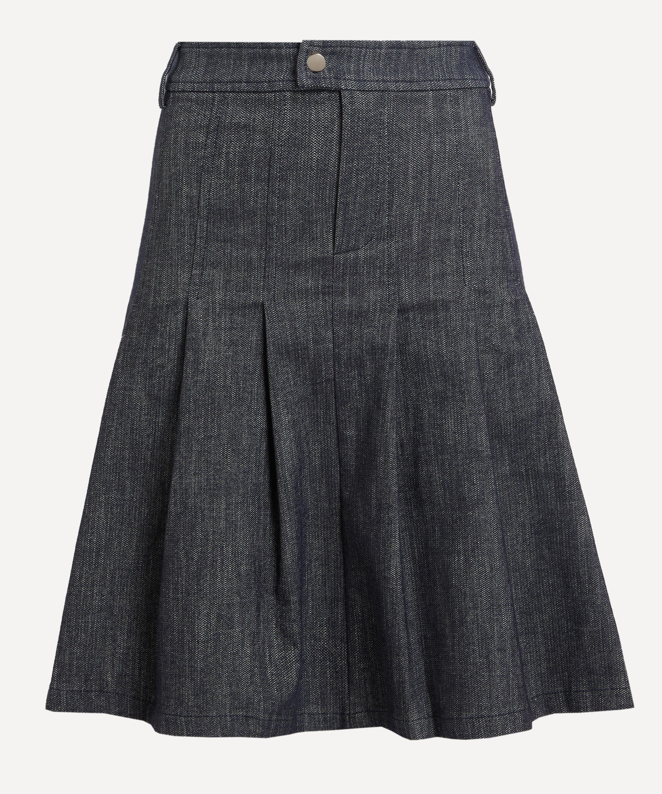 Lai Pleated Midi Skirt