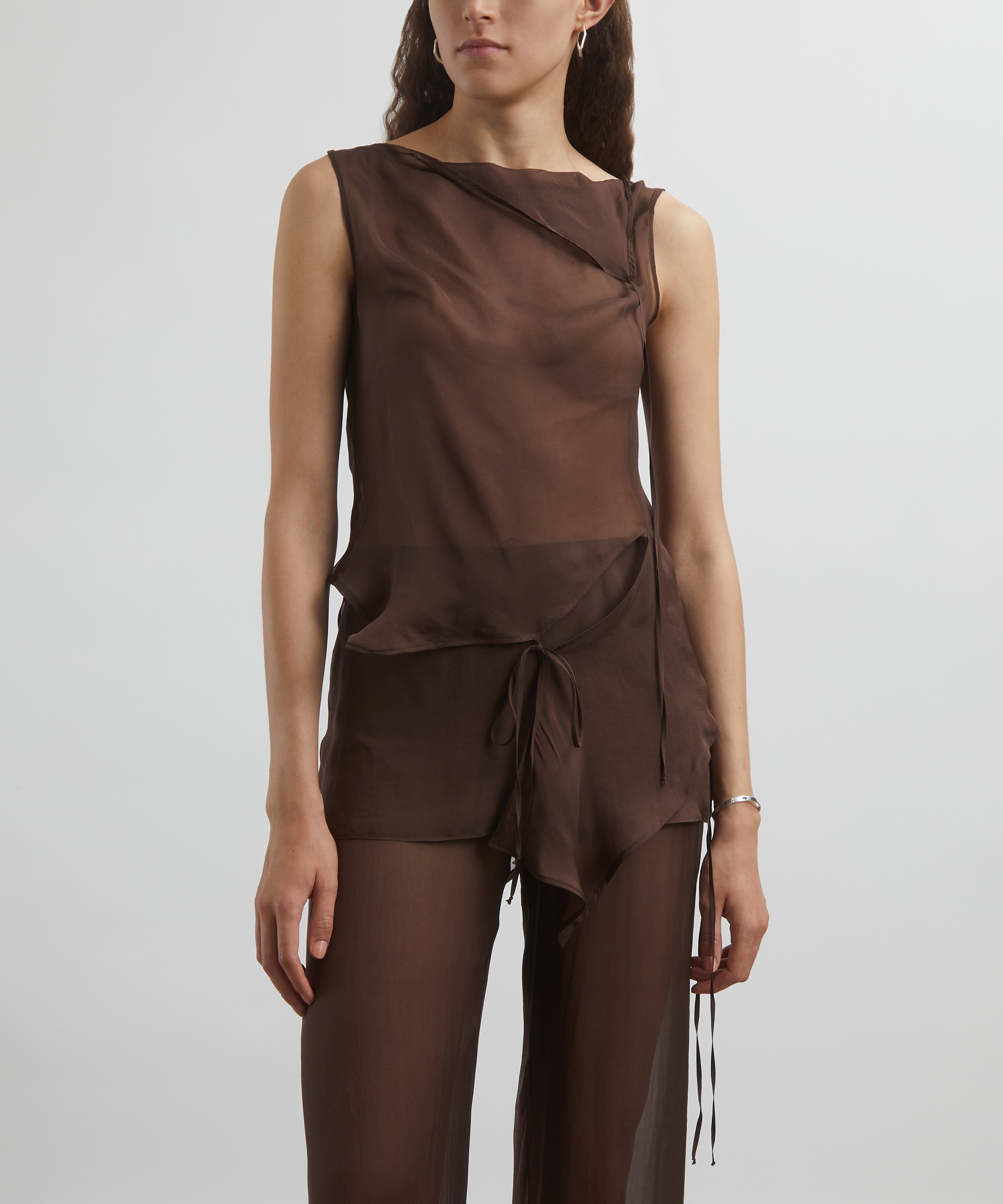 Paloma Wool - Sato Asymmetric Sheer Top image number 2