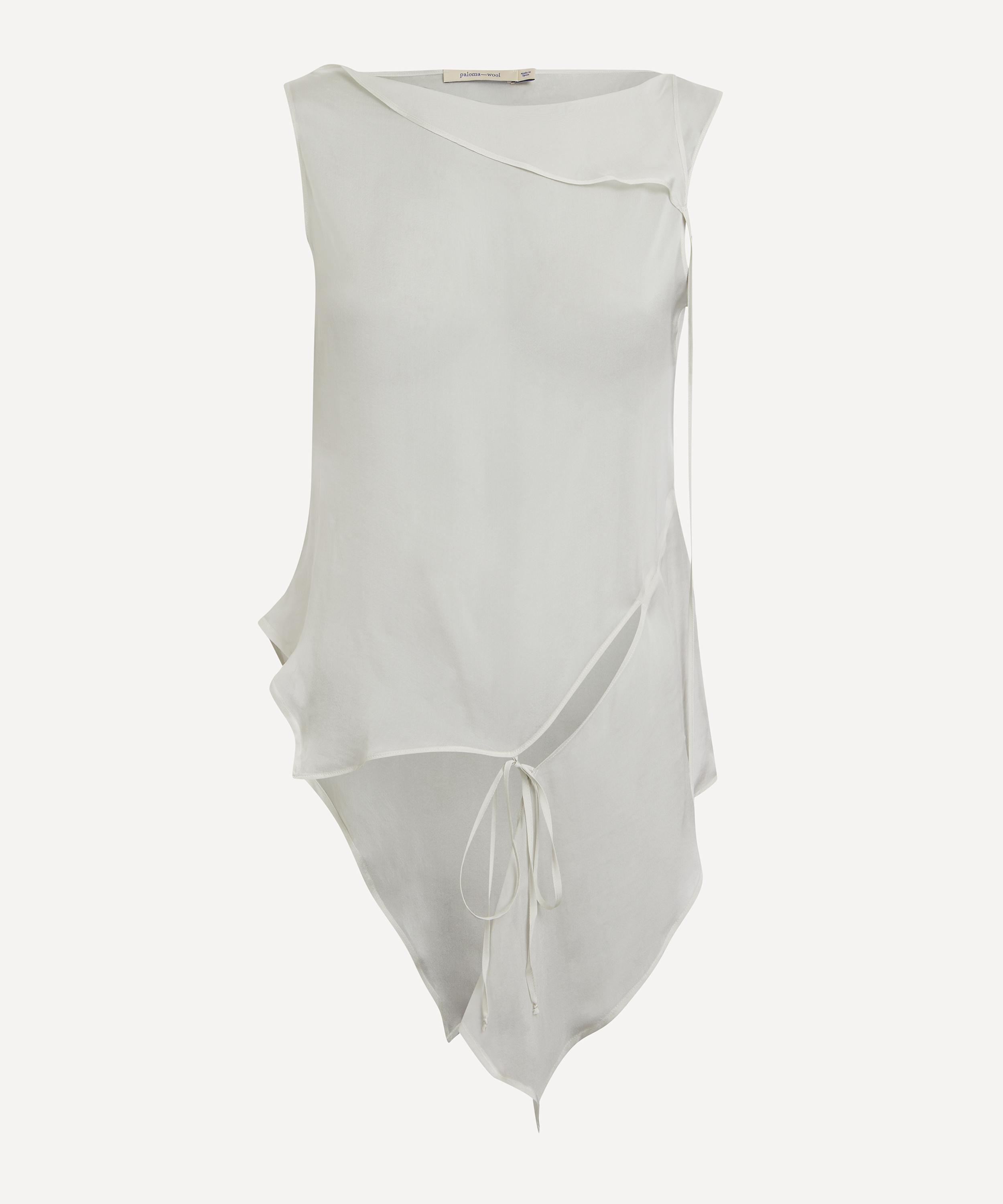 Sato Asymmetric Silk Top