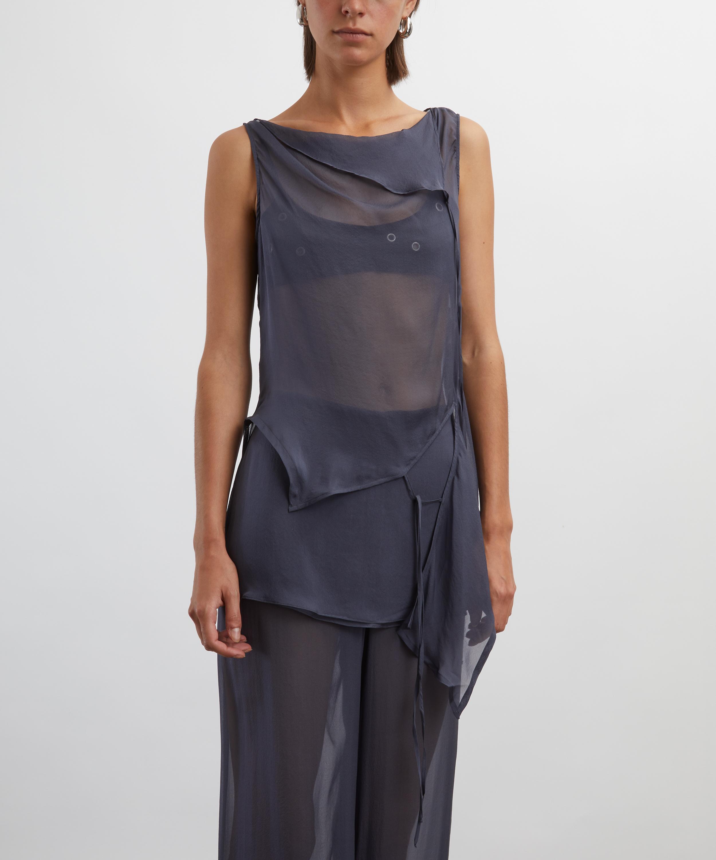 Paloma Wool - Sato Asymmetric Silk Top image number 2